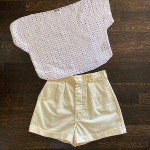 Vintage Buttercream Palmettos; Sz. 4